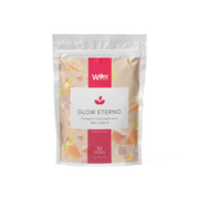 Glow Eterno - Colágeno con Ácido Hialurónico, Vitamina E y Biotina - Colágeno Hidrolizado Tipo I y III - 1 Bolsa