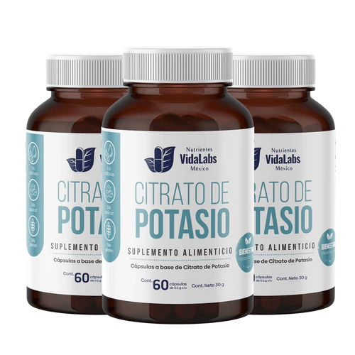 Citrato De Potasio, Balance Electrolitico, Apoyo Muscular Y A Tu Sistema Nervioso