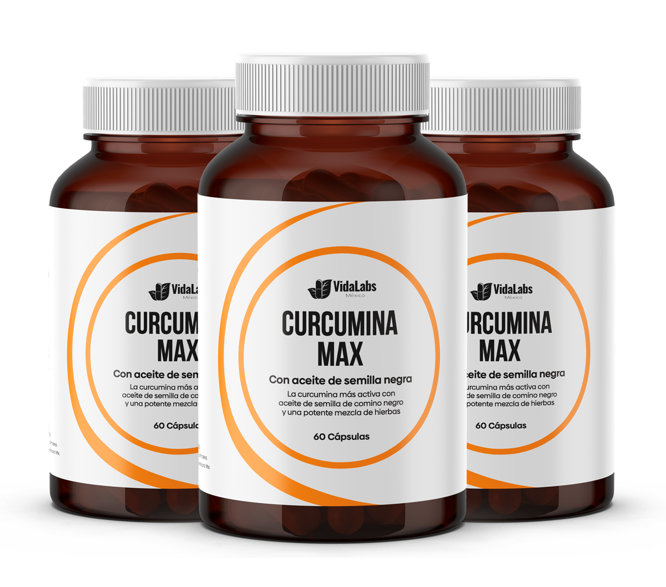 Curcumina Max - Curcumina Activa Estandarizada al 95% con Aceite Comino Negro y Jengibre