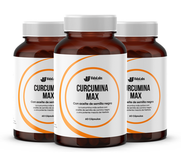 Curcumina Max - Curcumina Activa Estandarizada al 95% con Aceite Comino Negro y Jengibre