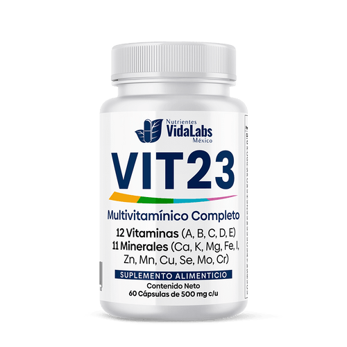 VIT 23 - Potenciado con 12 Vitaminas Clave y 11 Minerales Fundamentales - 1 Frasco