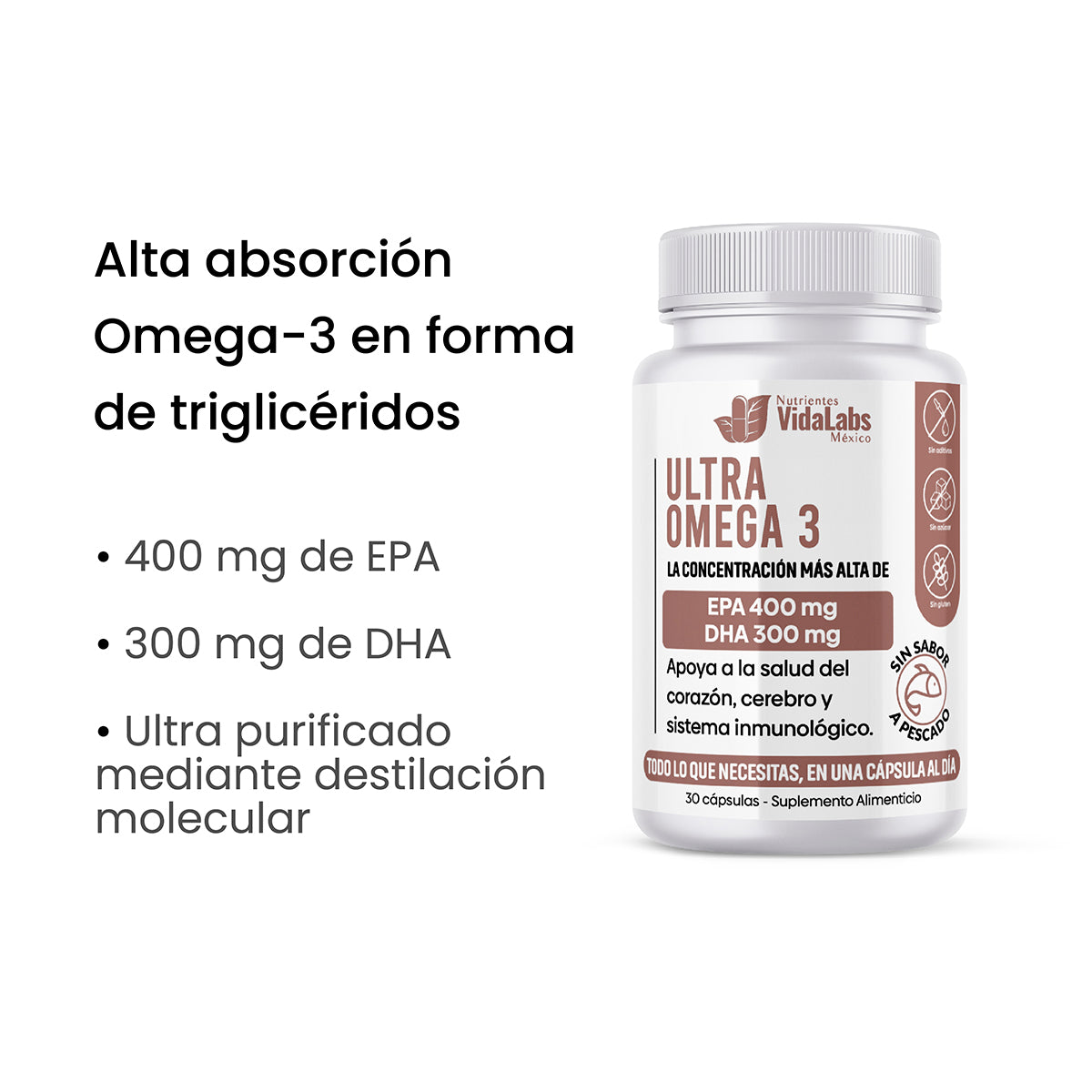 Ultra Omega 3 - Apoyo Para Tu Corazón, Articulaciones Y Cerebro
