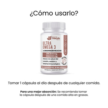Ultra Omega 3 - Apoyo Para Tu Corazón, Articulaciones Y Cerebro