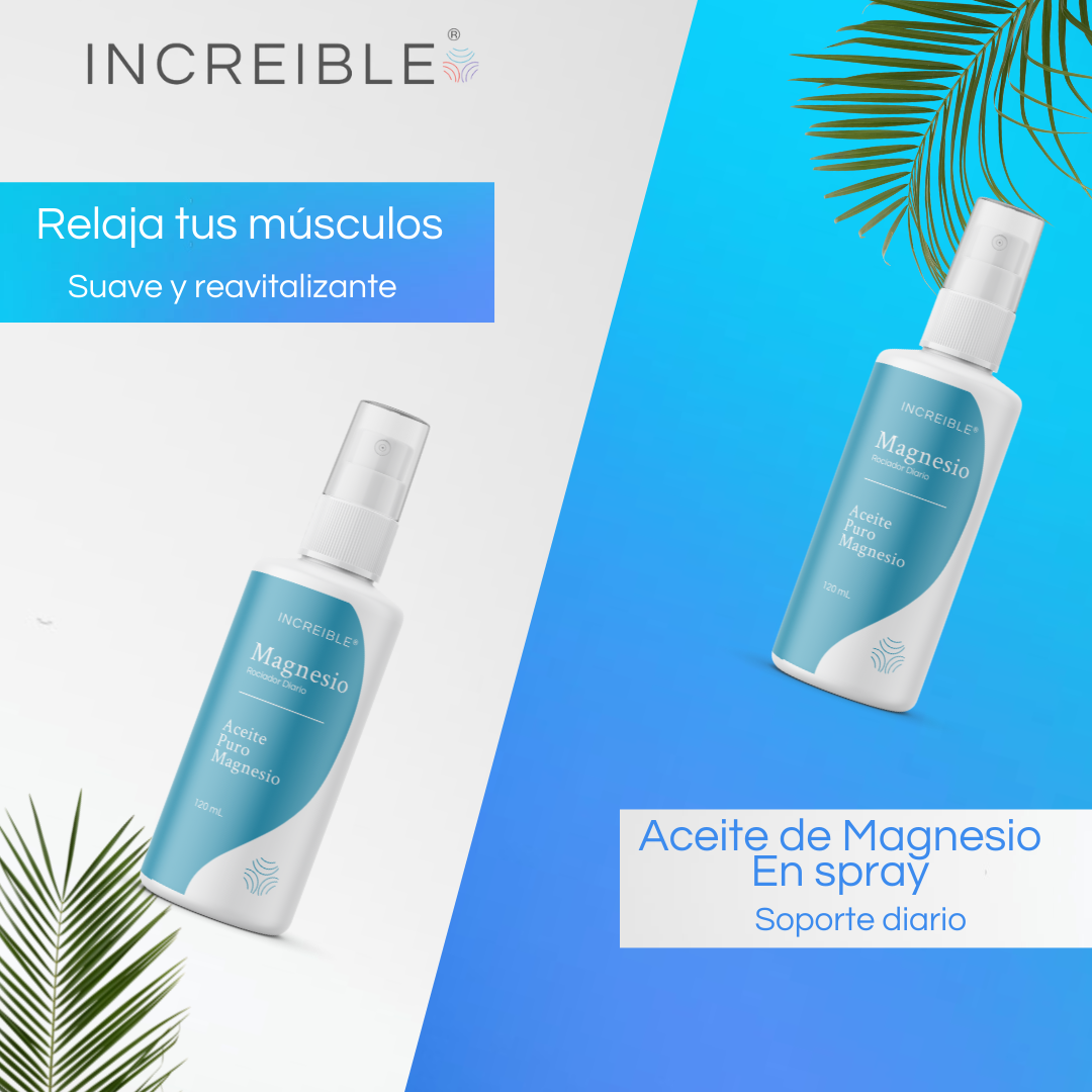 Aceite de Magnesio en Spray - Brinda una sensación de alivio